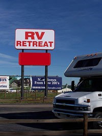 Johnson's Corner RV Retreat Sign